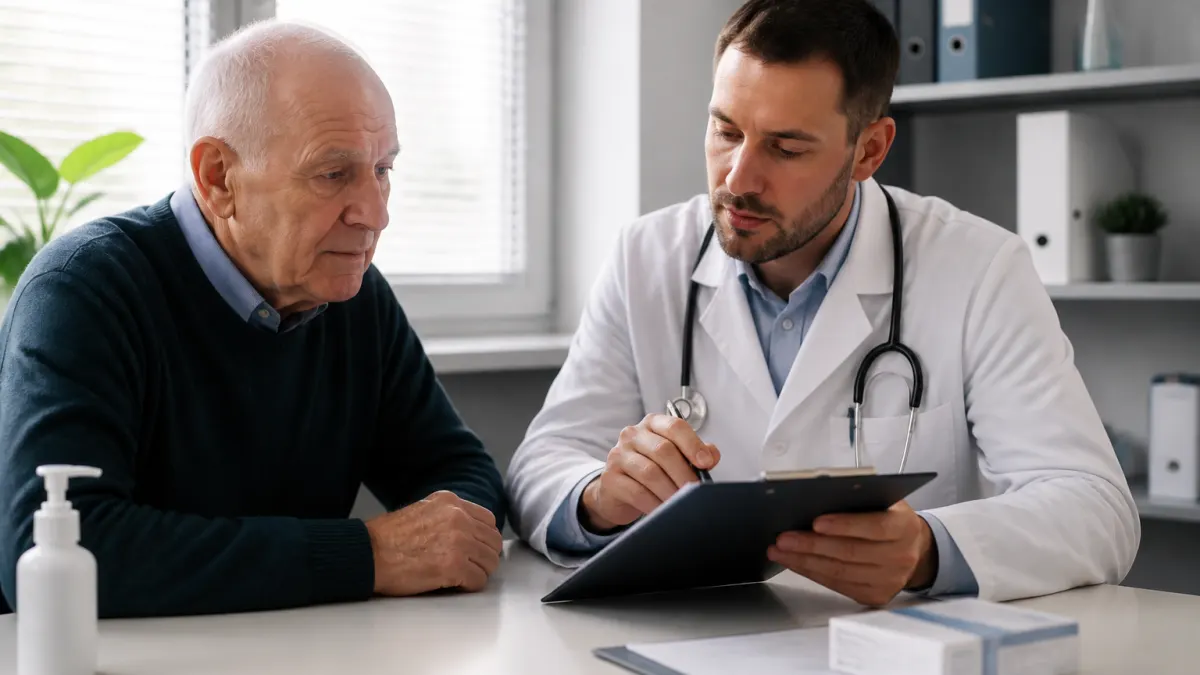 Consultazione medica per la gestione sicura delle benzodiazepine negli anziani