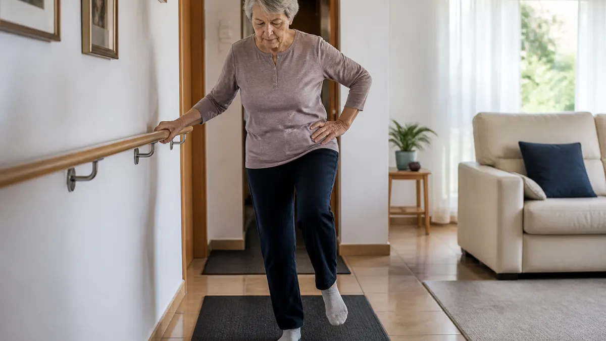 Esercizi di equilibrio per anziani in casa
