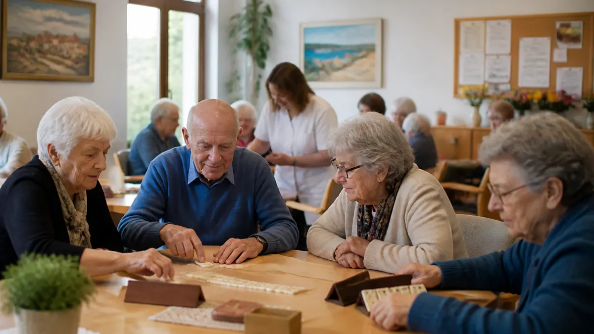 Centro diurno per anziani in Italia con attività ricreative e sociali