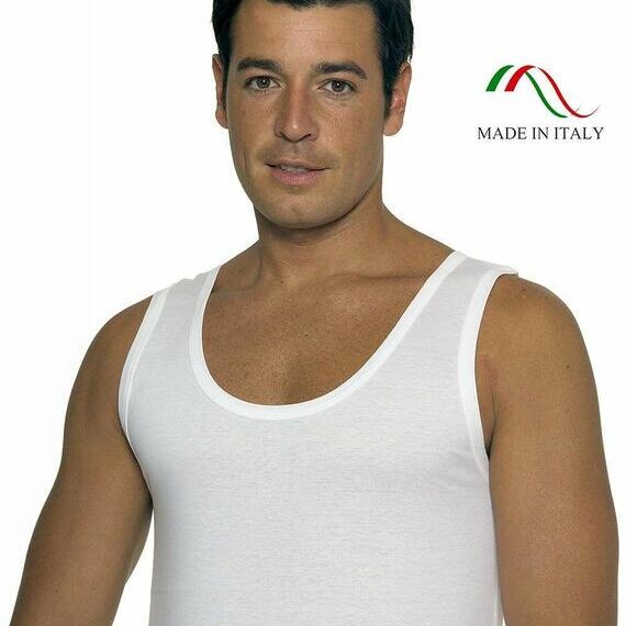 Canottiere uomo Leable in cotone mercerizzato – 3 pezzi