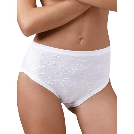 Culotte alte donna Lovely Girl in cotone modal con ricami – 6 pezzi