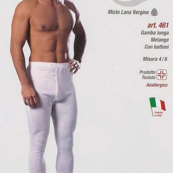 Mutanda lunga uomo Leable in misto lana – taglie comode