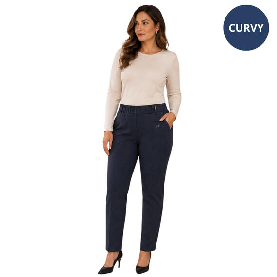 Pantaloni donna curvy Carla Ferroni