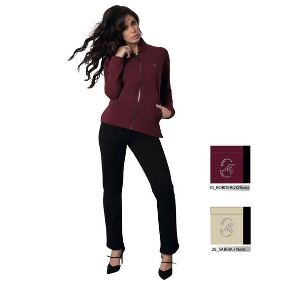 Tuta donna Coveri Moving in felpa con collo alto