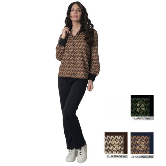Tuta donna Coveri Moving in felpa elasticizzata