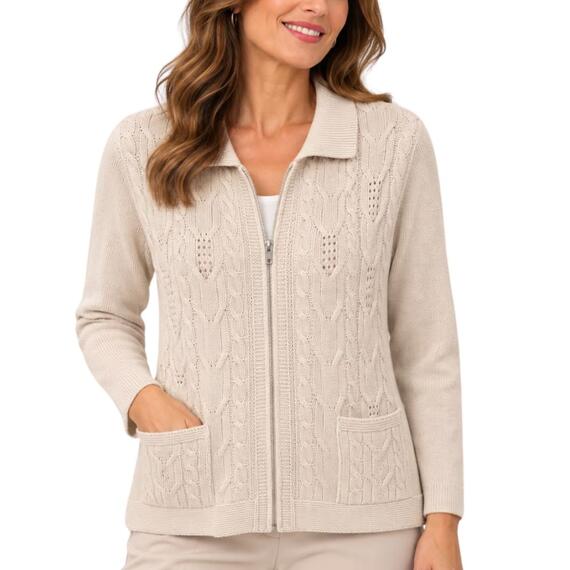 Giacca donna modello Iris con zip integrale
